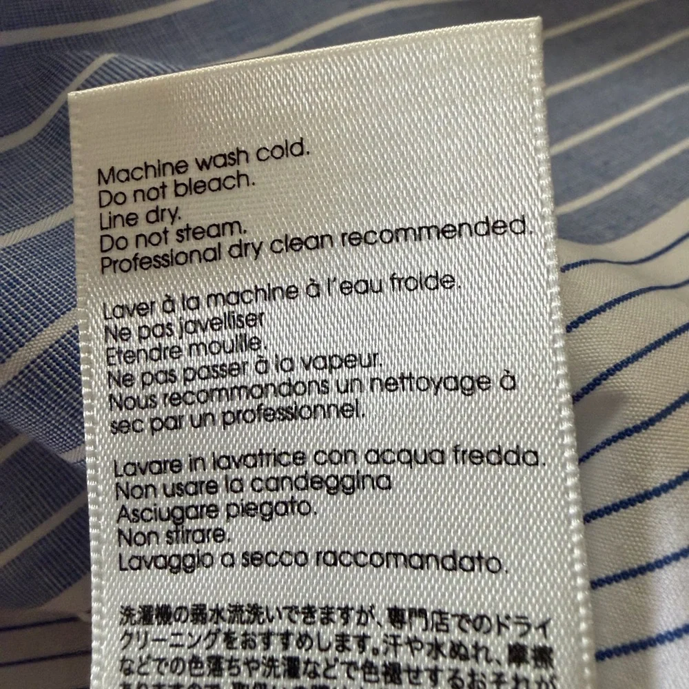 3.1 Phillip Lim Blue and White Striped Midi Shirt Dress - Picture 12 of 12